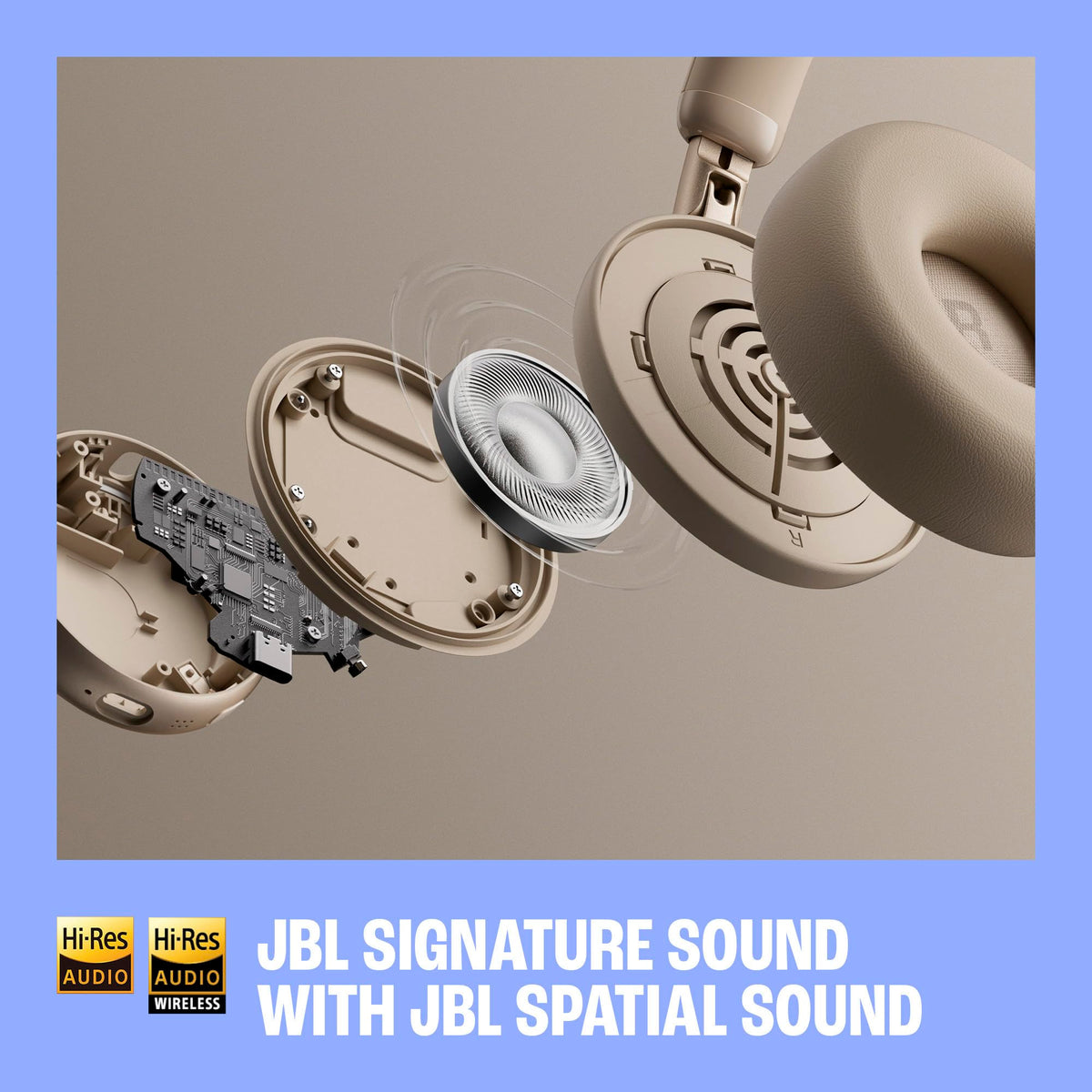 JBL Live 680NC - Wireless on-Ear True Adaptive Noise Cancelling Headphones, JBL Signature Sound with Hi-Res Audio, 2-mic Perfect Calls 2.0 with AI-Trained Algorithm, & Personi-Fi 3.0 (Green) - electronicsexpo.com-Misc