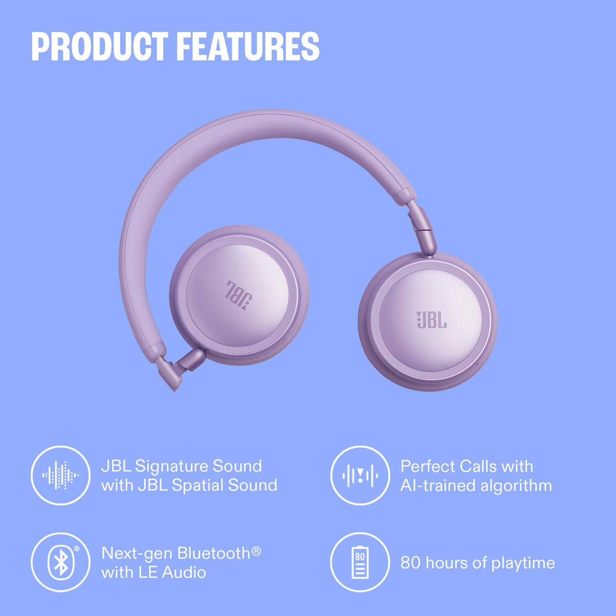 JBL Live 680NC - Wireless on-Ear True Adaptive Noise Cancelling Headphones, JBL Signature Sound with Hi-Res Audio, 2-mic Perfect Calls 2.0 with AI-Trained Algorithm, & Personi-Fi 3.0 (Green) - electronicsexpo.com-Misc