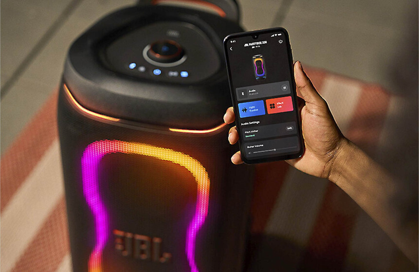 JBL PartyBox 330 Portable Bluetooth Speaker with Light Display - electronicsexpo.com-Bluetooth Speakers