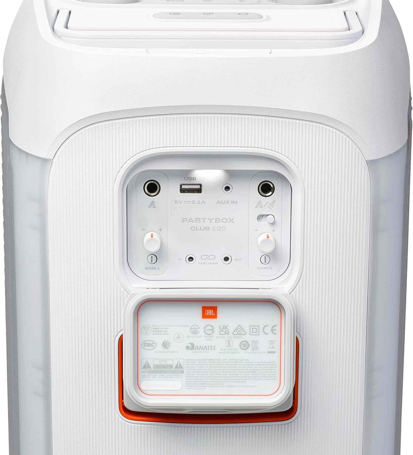 JBL PartyBox Club 120 Portable Party Speaker (White) - electronicsexpo.com - Bluetooth Speakers