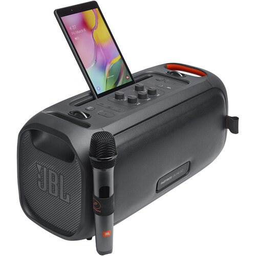 JBL PartyBox On - the - Go Essential Portable Wireless Party Speaker with Microphone - electronicsexpo.com - Bluetooth Speakers