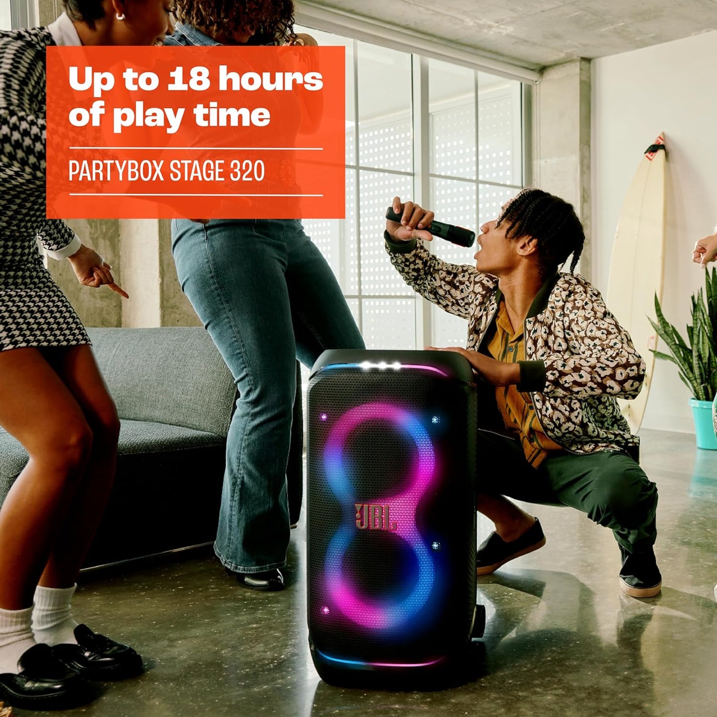 JBL PartyBox Stage 320 Portable Party Speaker (White) - electronicsexpo.com - Bluetooth Speakers