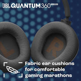 JBL Quantum 360X Wireless Over - Ear Gaming Headset with Detachable Boom Mic - electronicsexpo.com - Headphones