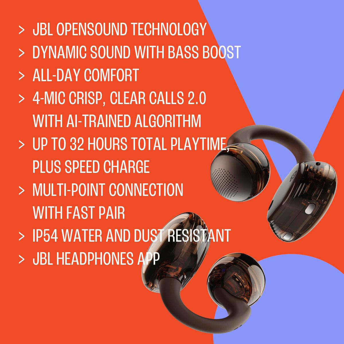 JBL Soundgear Clips Open-Ear Headphones - electronicsexpo.com-Headphones