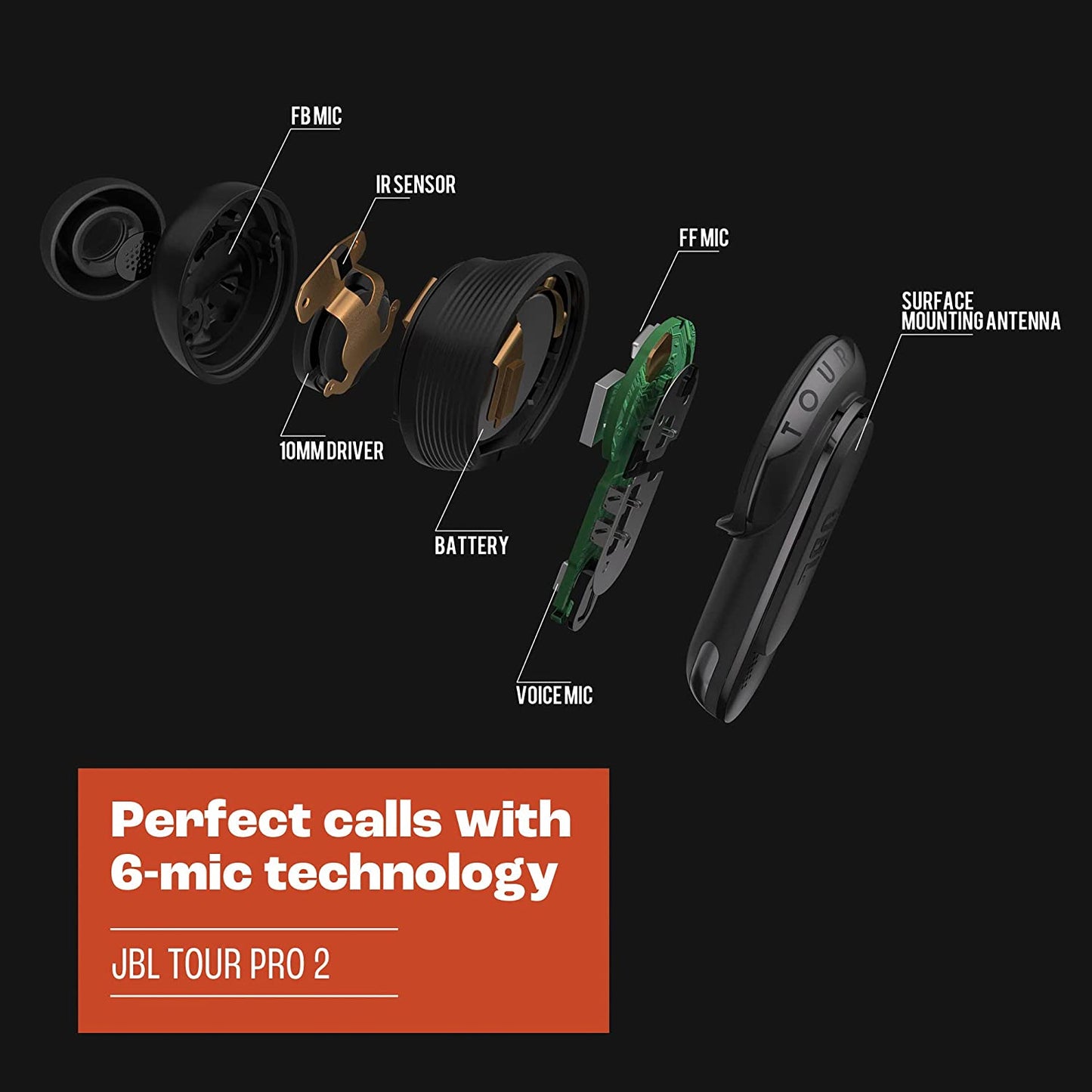 JBL Tour Pro 2 Noise - Canceling True Wireless In - Ear Earbuds with Smart Case - electronicsexpo.com - Headphones
