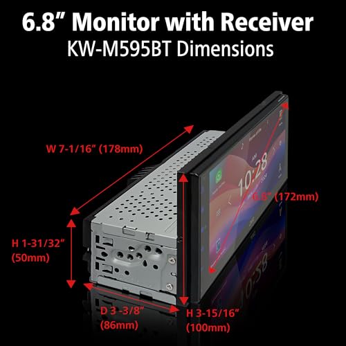 JVC KW - M595BT Single - Din Touchscreen Digital Car Stereo Receiver - electronicsexpo.com - Car Stereo Receivers