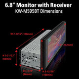 JVC KW - M595BT Single - Din Touchscreen Digital Car Stereo Receiver - electronicsexpo.com - Car Stereo Receivers
