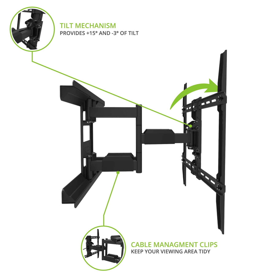 Kanto LDX640 Full - Motion Wall Mount for 34" - 65" TVs - electronicsexpo.com - TV Wall Mounts