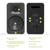 Kanto Living ORA4 Active 2 - Way Reference Desktop Speakers with Bluetooth Streaming (Pair) - electronicsexpo.com - Powered Speakers