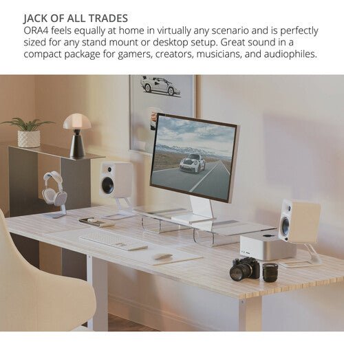 Kanto Living ORA4 Active 2 - Way Reference Desktop Speakers with Bluetooth Streaming (Pair) - electronicsexpo.com - Powered Speakers