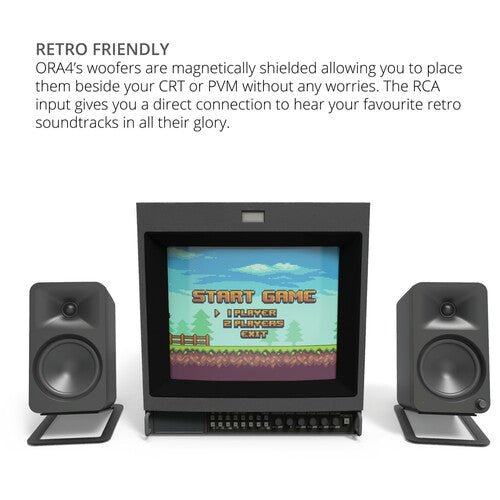 Kanto Living ORA4 Active 2 - Way Reference Desktop Speakers with Bluetooth Streaming (Pair) - electronicsexpo.com - Powered Speakers