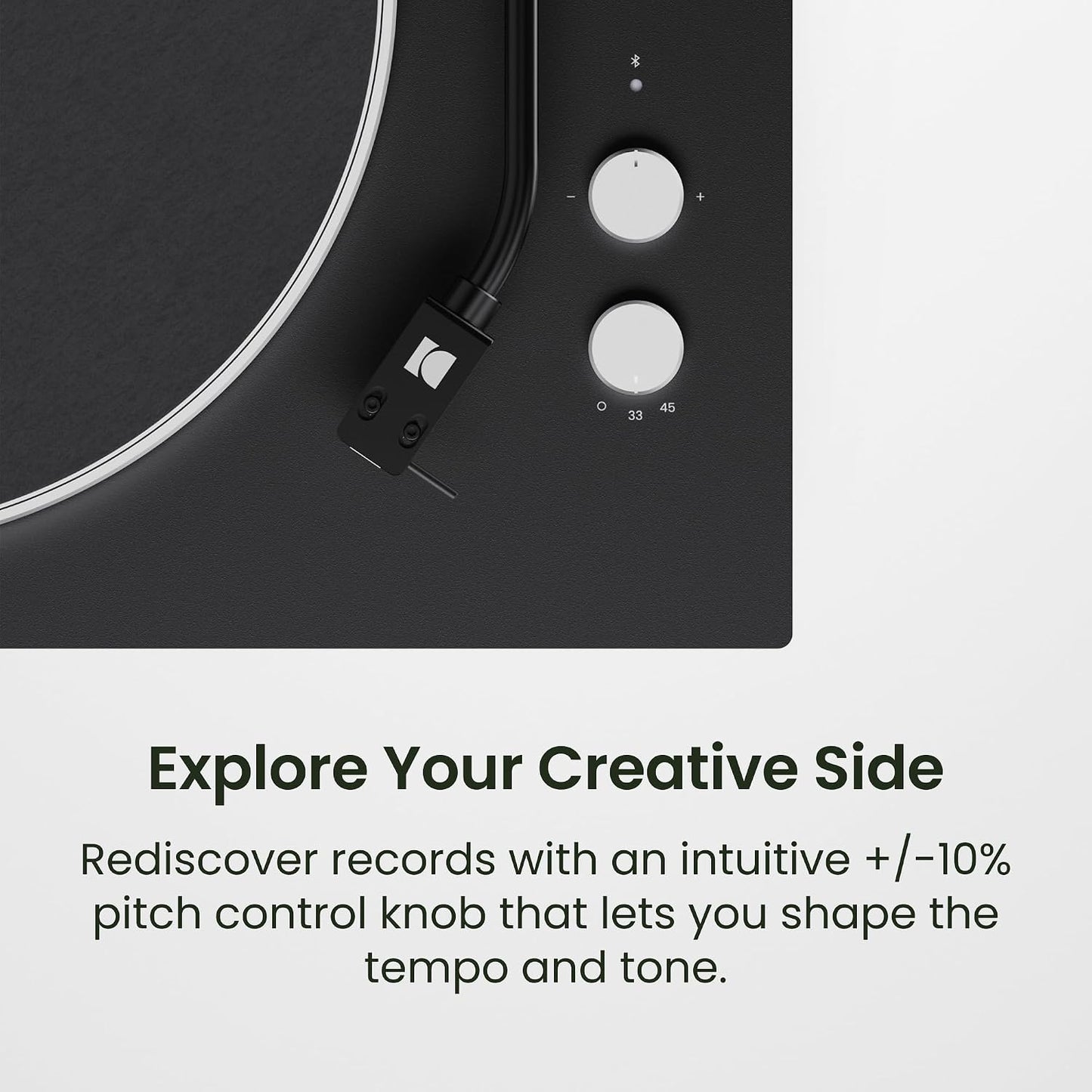 Kanto OBI3 Bluetooth 5.3 Turntable with Built-In Preamp - electronicsexpo.com-Turntables