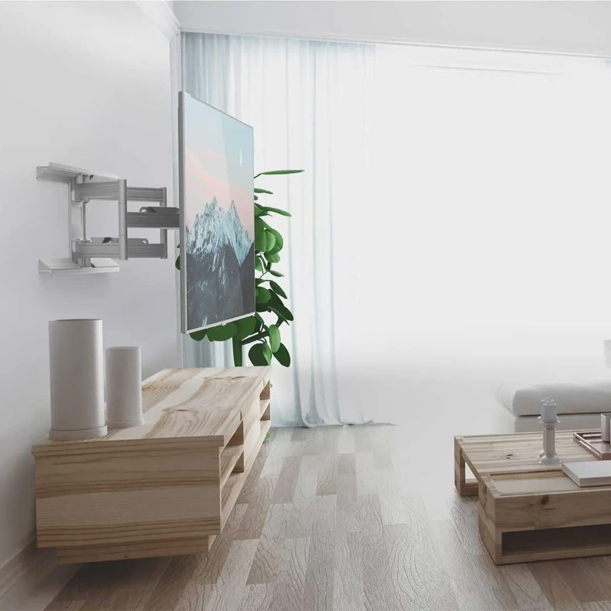 Kanto PDX680W Full Motion Articulating TV Wall Mount for 39" to 80" TVs - electronicsexpo.com - TV Wall Mounts