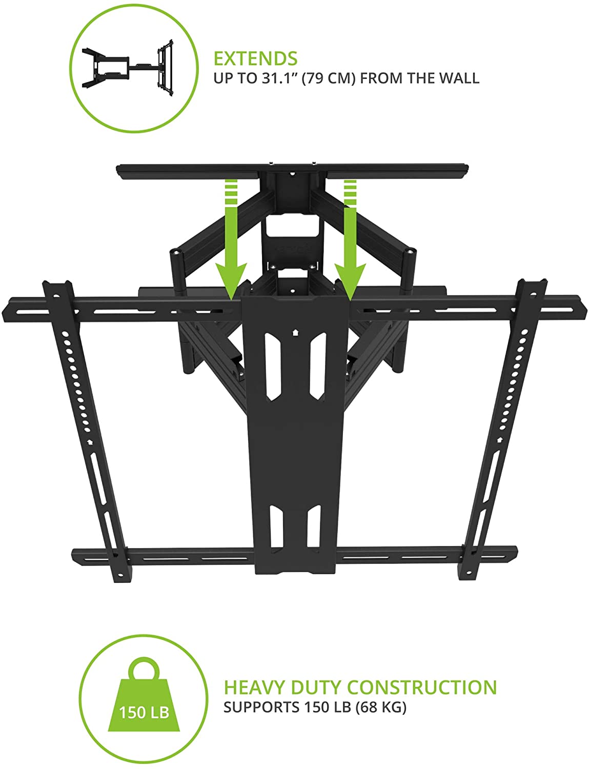 Kanto PDX700G Outdoor Full Motion Articulating Arms TV Wall Mount for 42" to 100" TVs - electronicsexpo.com - TV Wall Mounts