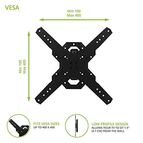 Kanto PS300 Full Motion Articulating TV Wall Mount for 26" to 60" TVs - electronicsexpo.com - TV Wall Mounts