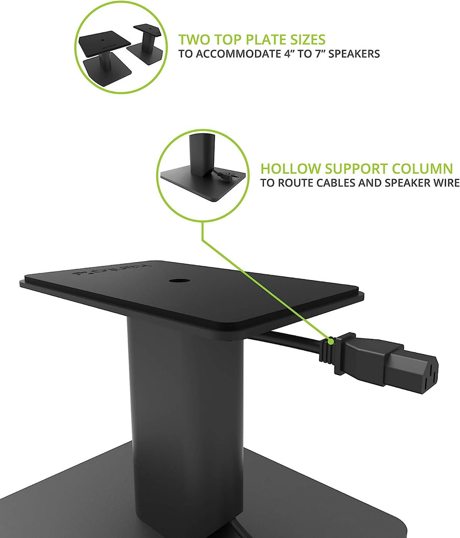 Kanto SP6HD 6" Desktop Speaker Stands (Pair) - electronicsexpo.com - Speaker Stands & A/V Racks