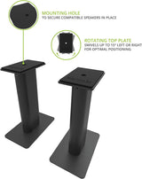 Kanto SP9 9" Desktop Speaker Stands (Pair) - electronicsexpo.com-Speaker Stands & A/V Racks