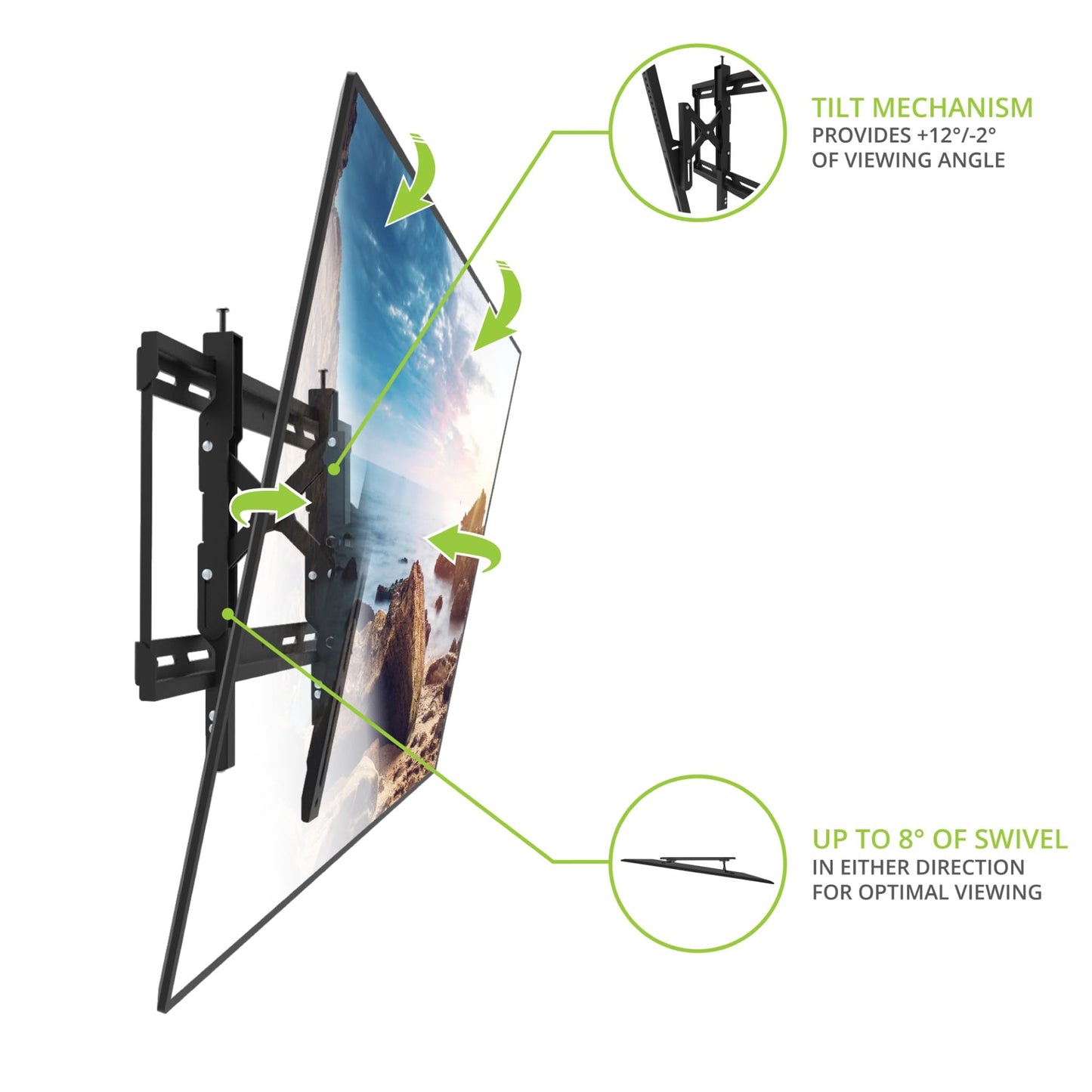 Kanto TE300 Advanced Extend and Tilting TV Wall Mount - electronicsexpo.com - TV Wall Mounts