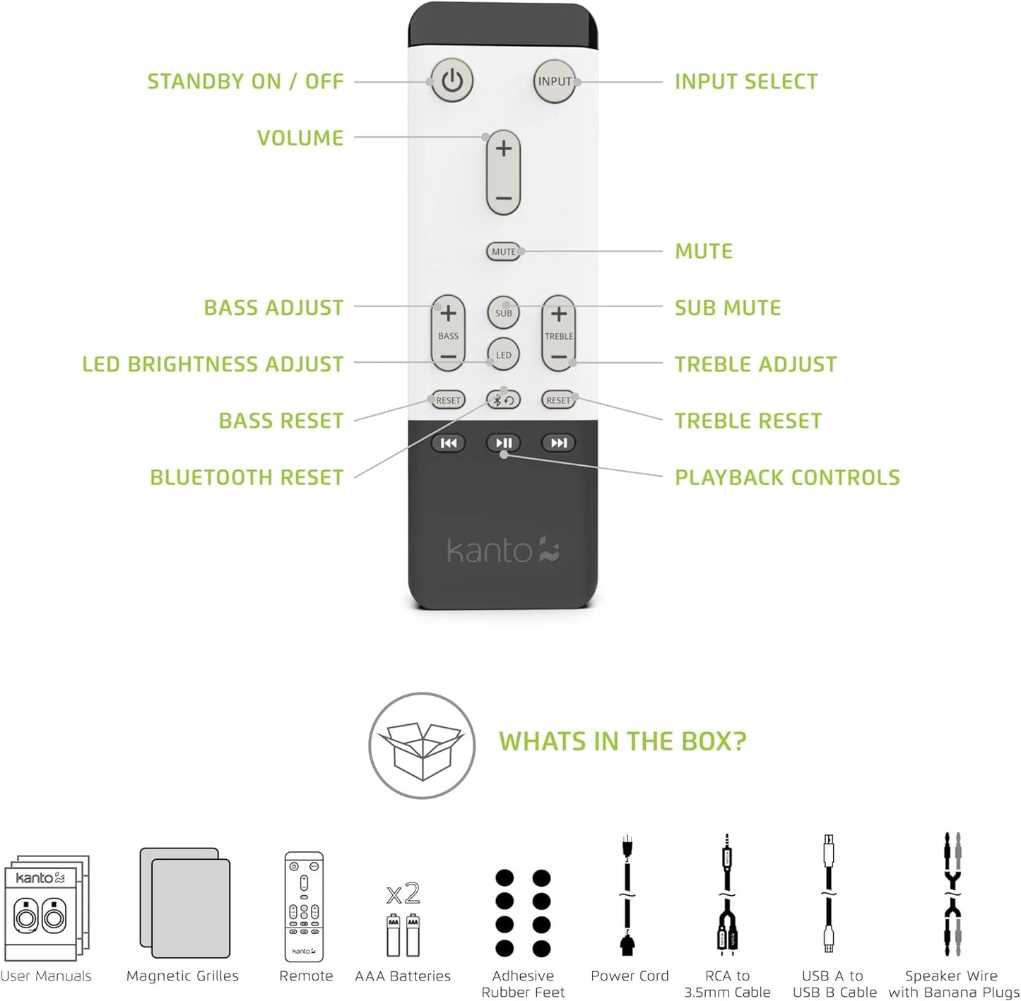 Kanto TUK Powered Bluetooth Speakers (Matte Black/Pair) - electronicsexpo.com - Powered Speakers