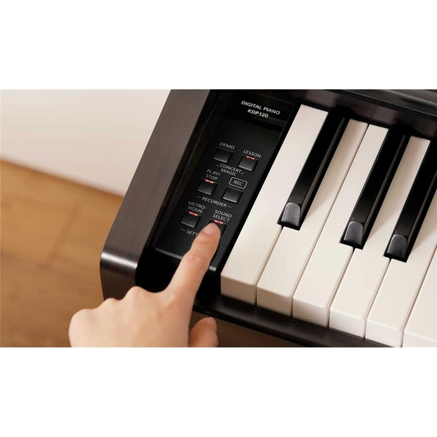 Kawai KDP120 Digital Home Piano (Premium Rosewood) - electronicsexpo.com - Digital Pianos