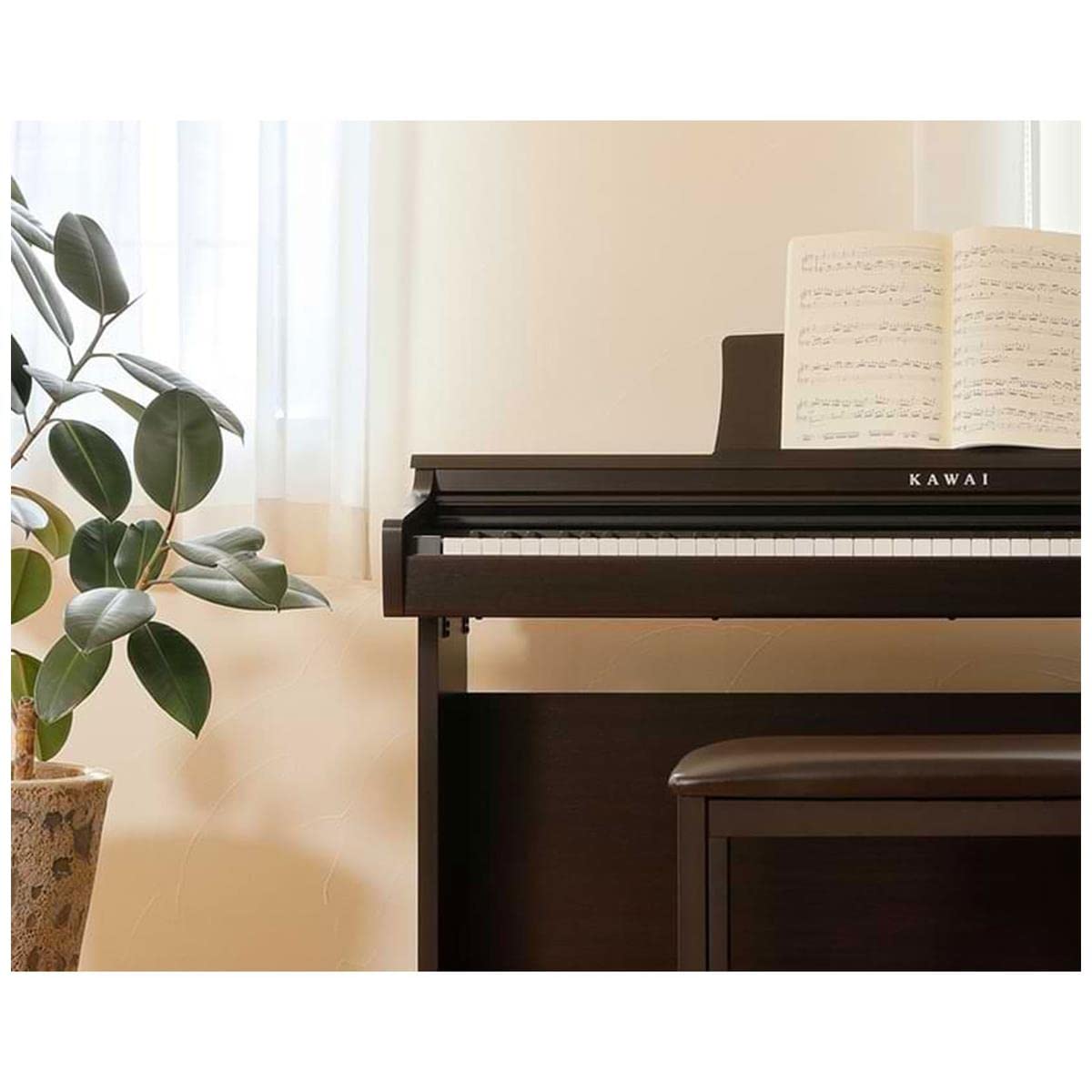 Kawai KDP120 Digital Home Piano (Premium Rosewood) - electronicsexpo.com - Digital Pianos