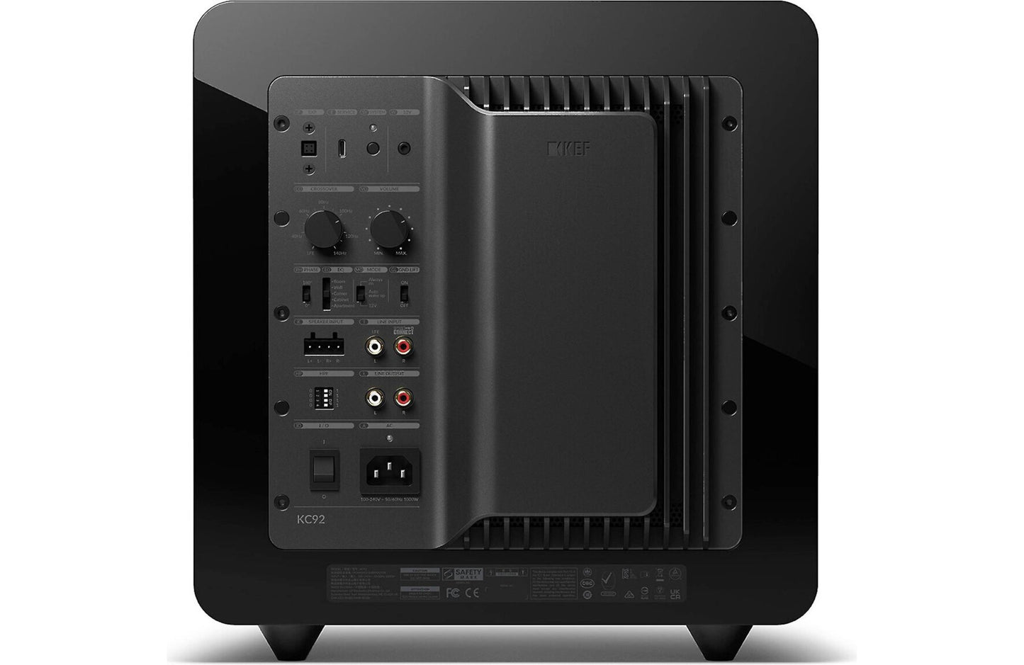 KEF KC92 Powered Subwoofer with Dual 9" Force - Canceling Drivers - electronicsexpo.com - Subwoofers