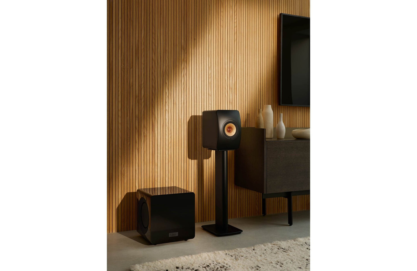 KEF KC92 Powered Subwoofer with Dual 9" Force - Canceling Drivers - electronicsexpo.com - Subwoofers