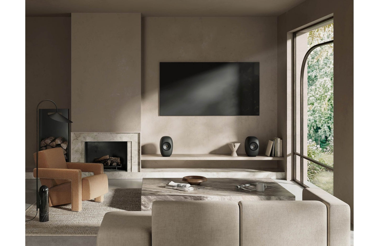 KEF LS LUXE Powered Stereo Speakers with Wi-Fi, Bluetooth, Google Cast, and Apple AirPlay 2 - electronicsexpo.com-Powered Speakers