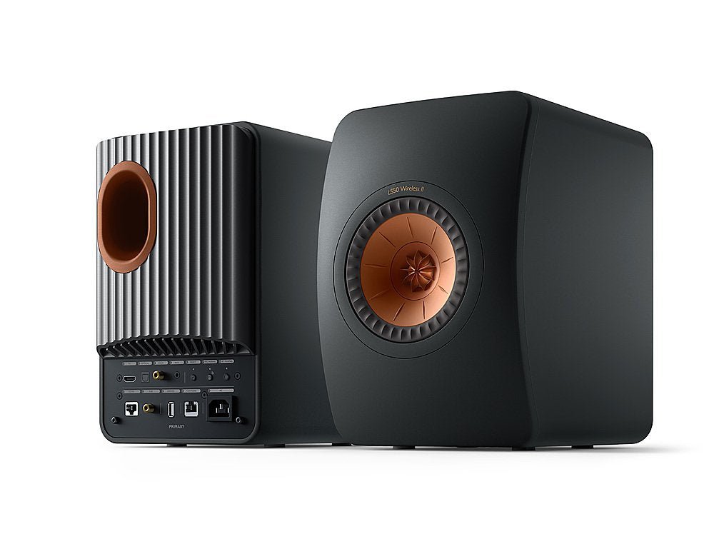 KEF LS50 Wireless II Powered Stereo Speakers With Wi - Fi, Bluetooth, and Apple AirPlay (Pair) - electronicsexpo.com - Powered Speakers