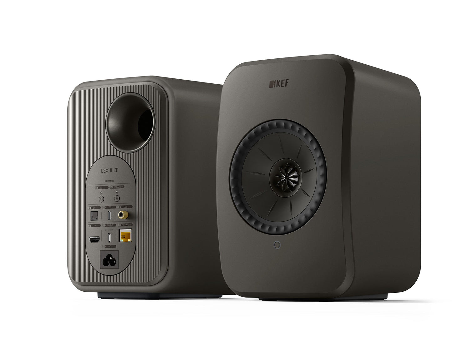 KEF LSXII LT Powered Speakers with HDMI, Apple AirPlay 2, Chromecast Built - In, Wi - Fi, and Bluetooth (Pair) - electronicsexpo.com - Powered Speakers