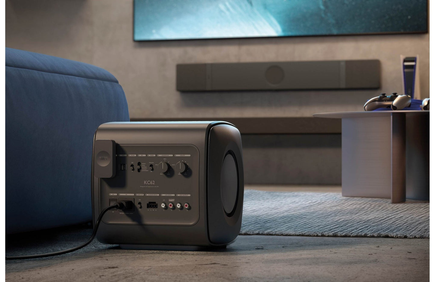 KEF XIO Powered 5.1.2 - Channel Dolby Atmos Sound Bar with Wi - Fi and Bluetooth - electronicsexpo.com - Soundbars