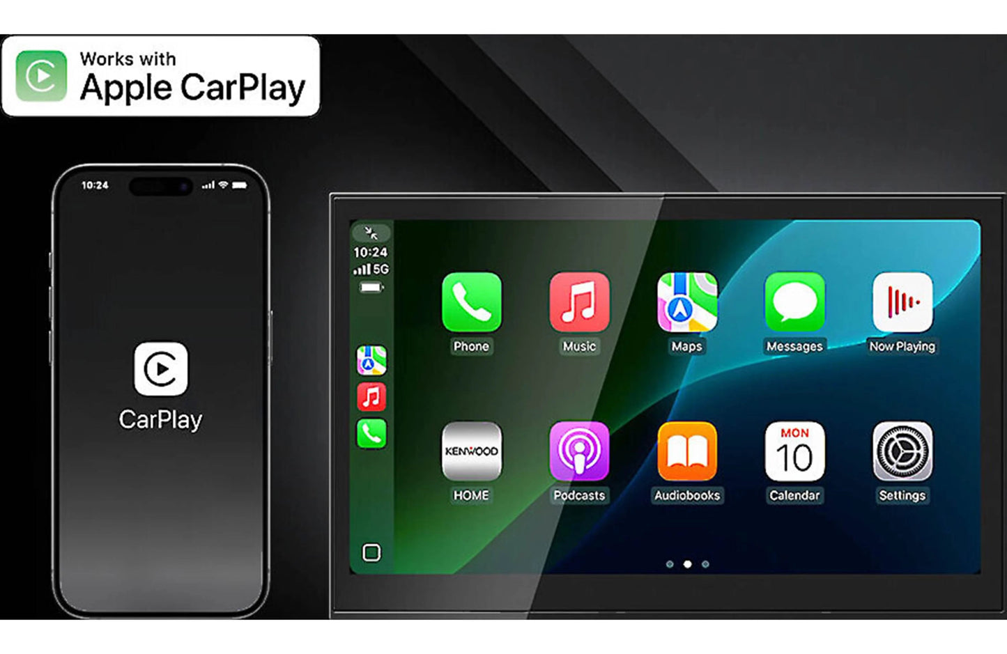 Kenwood DAX800XR EXcelon Reference Direct Replacement 8" Monitor with Wireless CarPlay & Android Auto - electronicsexpo.com - Car Stereo Receivers