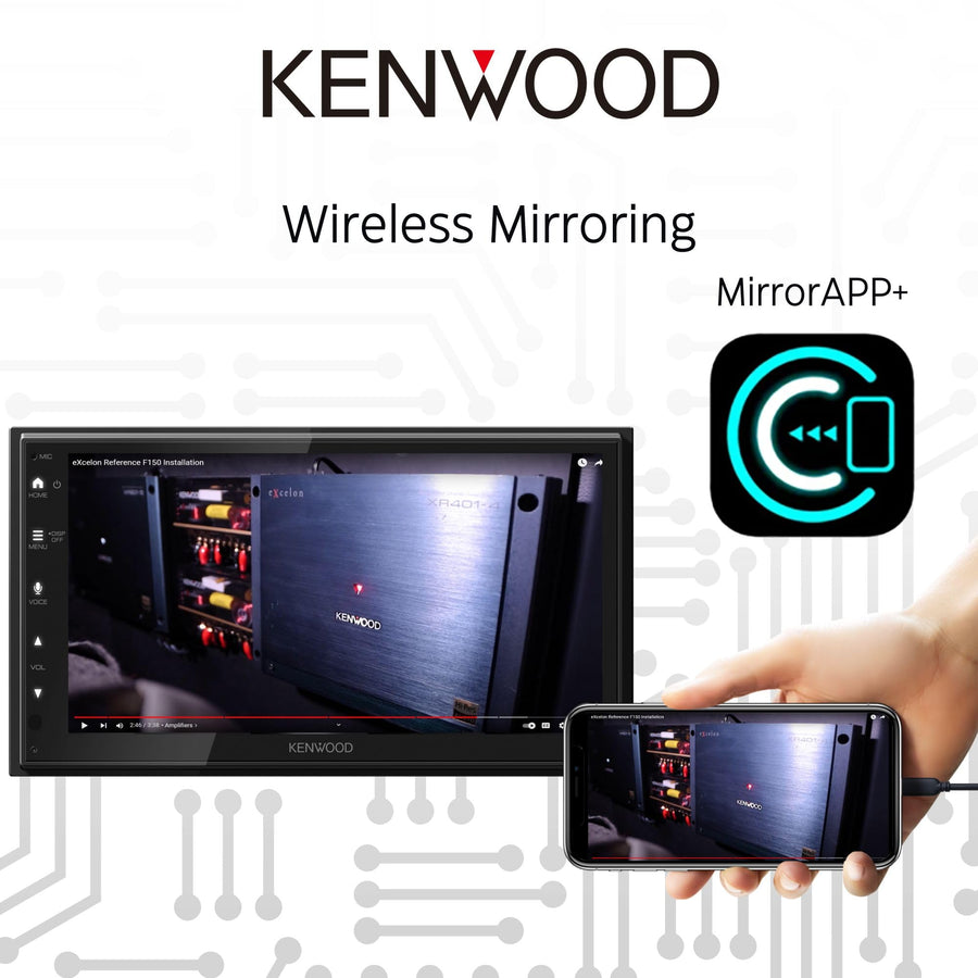 Kenwood DMX5710S 6.8" Capacitive Touchscreen Digital Multimedia Receiver - electronicsexpo.com - Car Stereo Receivers