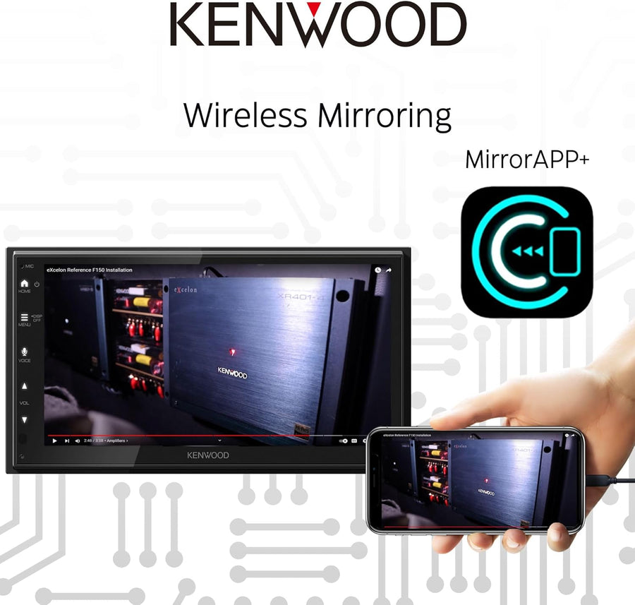 Kenwood DMX5710S 6.8" Capacitive Touchscreen Digital Multimedia Receiver - electronicsexpo.com - Car Stereo Receivers