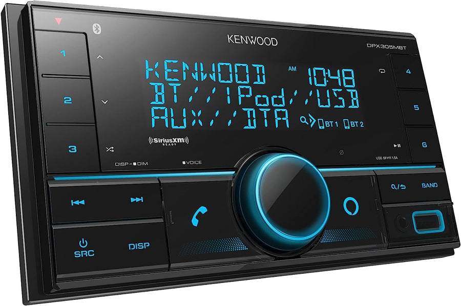 Kenwood DPX305MBT Double DIN In - Dash Digital Media Receiver (Open Box) - electronicsexpo.com - Car Stereo Receivers