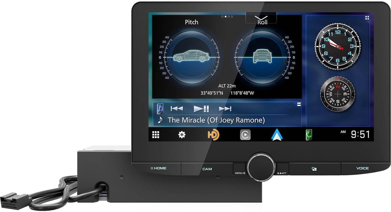 Kenwood Excelon DAX1050XR Direct Replacement Digital Multimedia Receiver with 10.1" Floating Touchscreen Display - electronicsexpo.com - Car Stereo Receivers