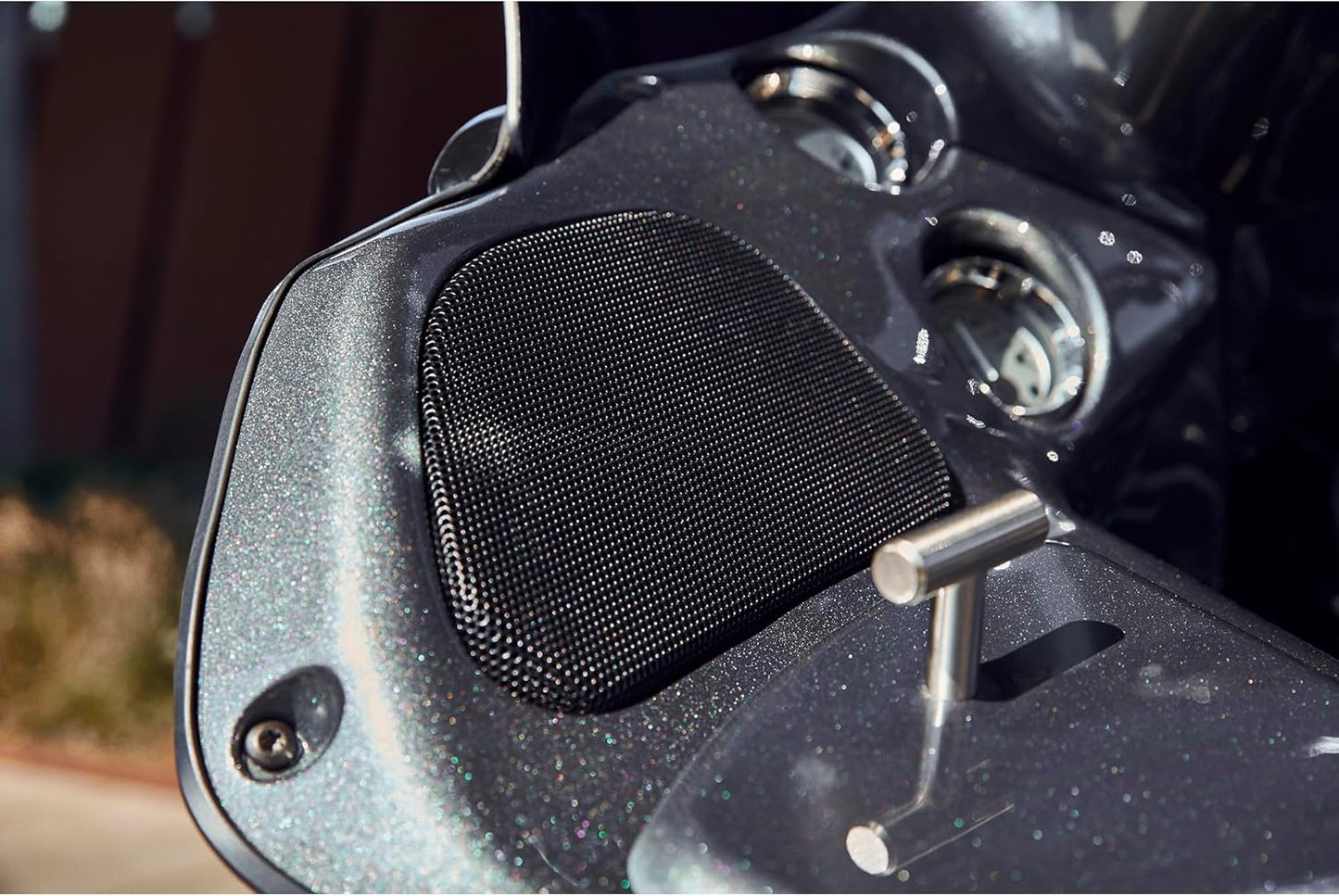 Kenwood Excelon Front Replacement Grille, Designed for 98 - 2013 Street Glide - electronicsexpo.com - Car Accessories