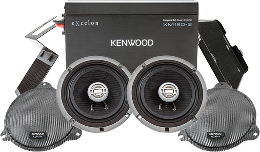 Kenwood Excelon P - HD1F Front Audio Kit for Select 2014 - Up Harley - Davidson Motorcycles - electronicsexpo.com - Motorcycle + ATV + UTV
