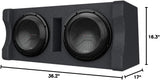 Kenwood Excelon P - XW1221D Ported 2 - ohm Dual Enclosure with Two 12" Subwoofers - electronicsexpo.com - Car Subwoofers