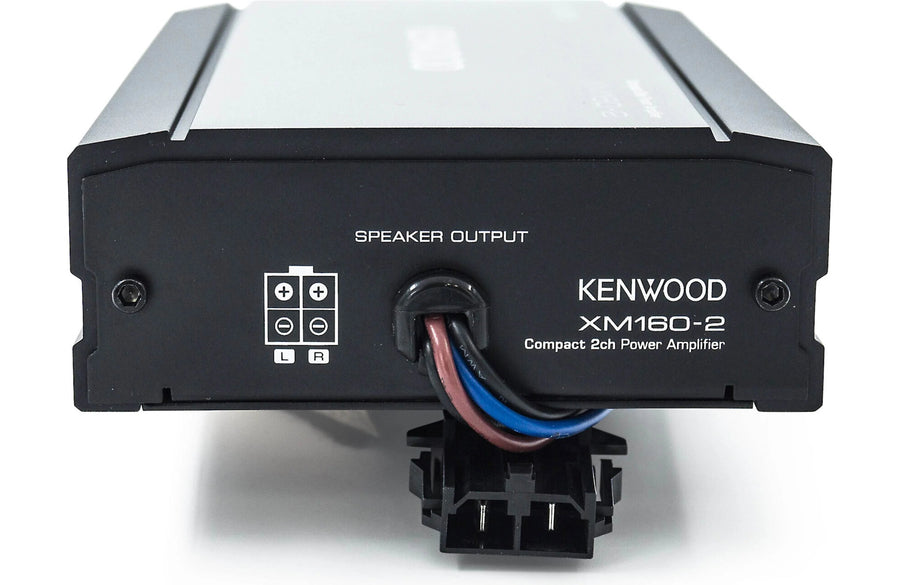 Kenwood Excelon XM160 - 2 - 98 Compact 2 - Channel Amplifier for Select 1998 - 2013 Harley - Davidson Motorcycles — 80 watts RMS x 2 - electronicsexpo.com - Motorcycle + ATV + UTV