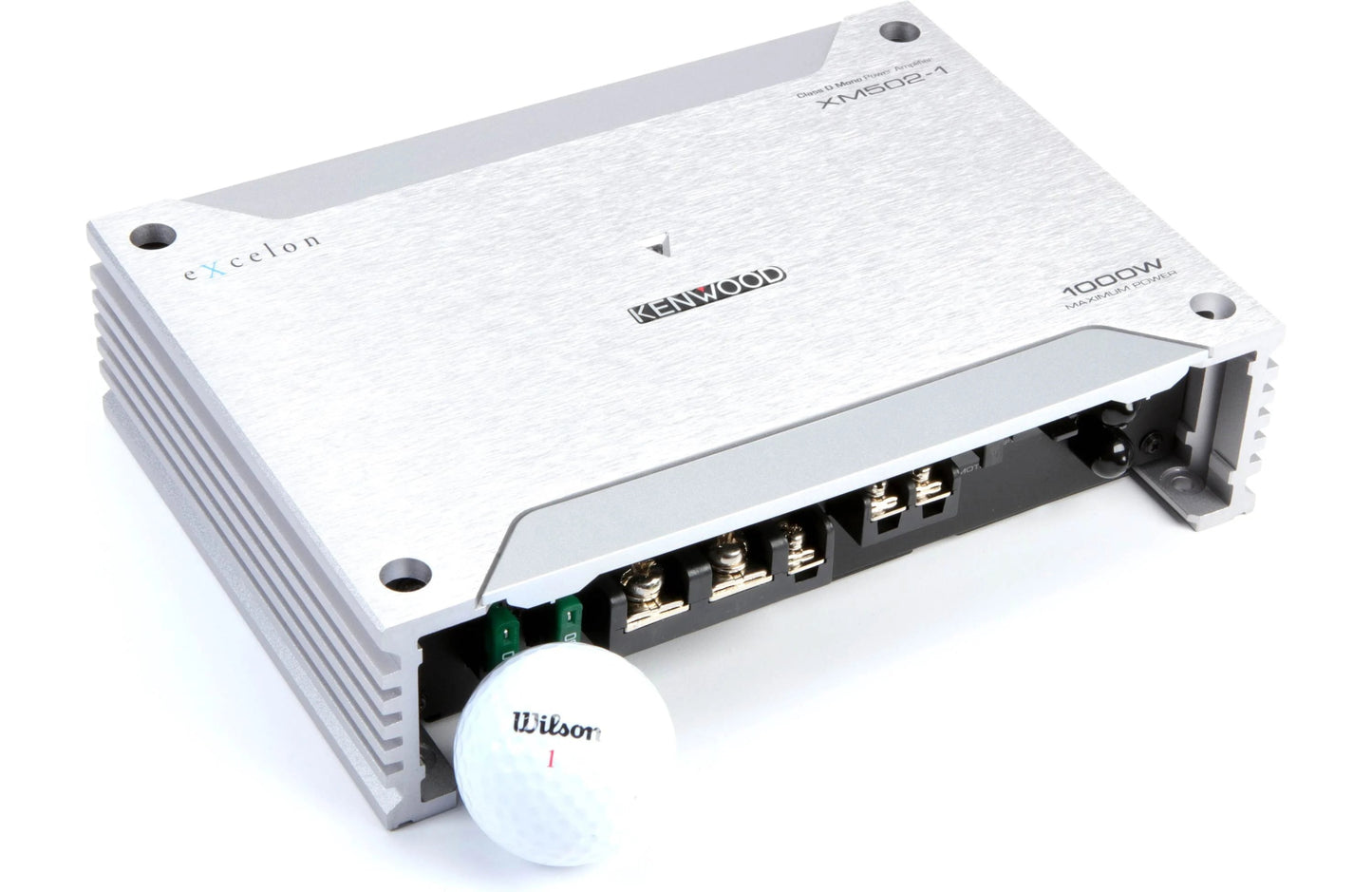 Kenwood Excelon XM502 - 1 Mono Subwoofer Powersports/Marine Amplifier — 500 watts RMS x 1 at 2 ohms - electronicsexpo.com - Marine Amplifiers