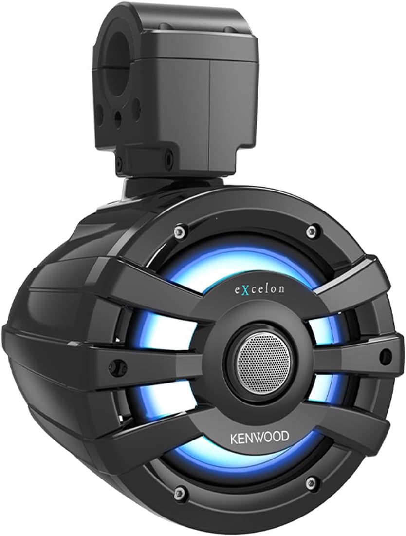 Kenwood Excelon XM65T 6 - 1/2" Tower Marine Speakers with LED Lighting (Pair) - electronicsexpo.com - Marine Speakers
