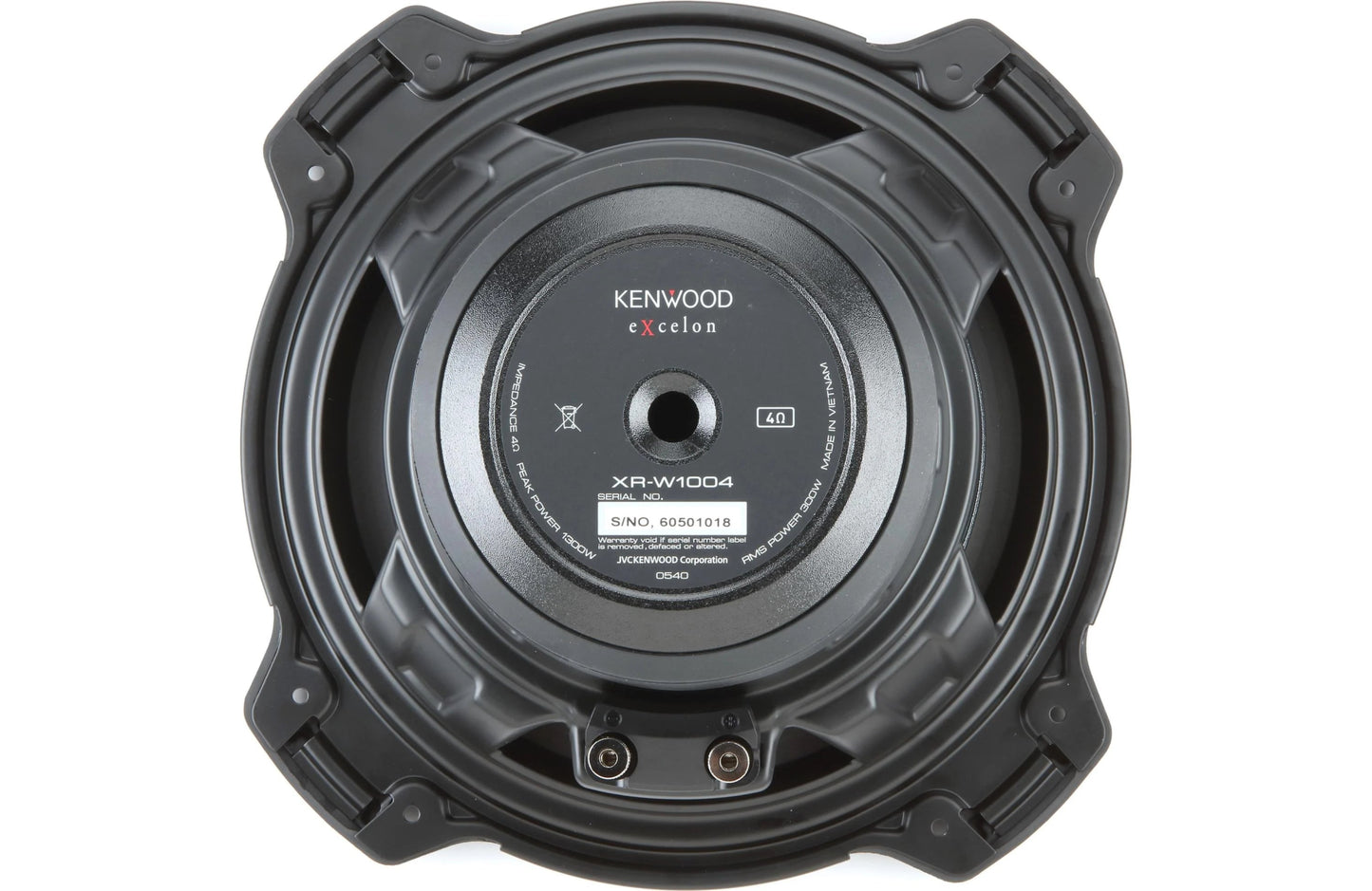 Kenwood Excelon XR - W1004 10" 4 - ohm Component Subwoofer - electronicsexpo.com - Car Subwoofers