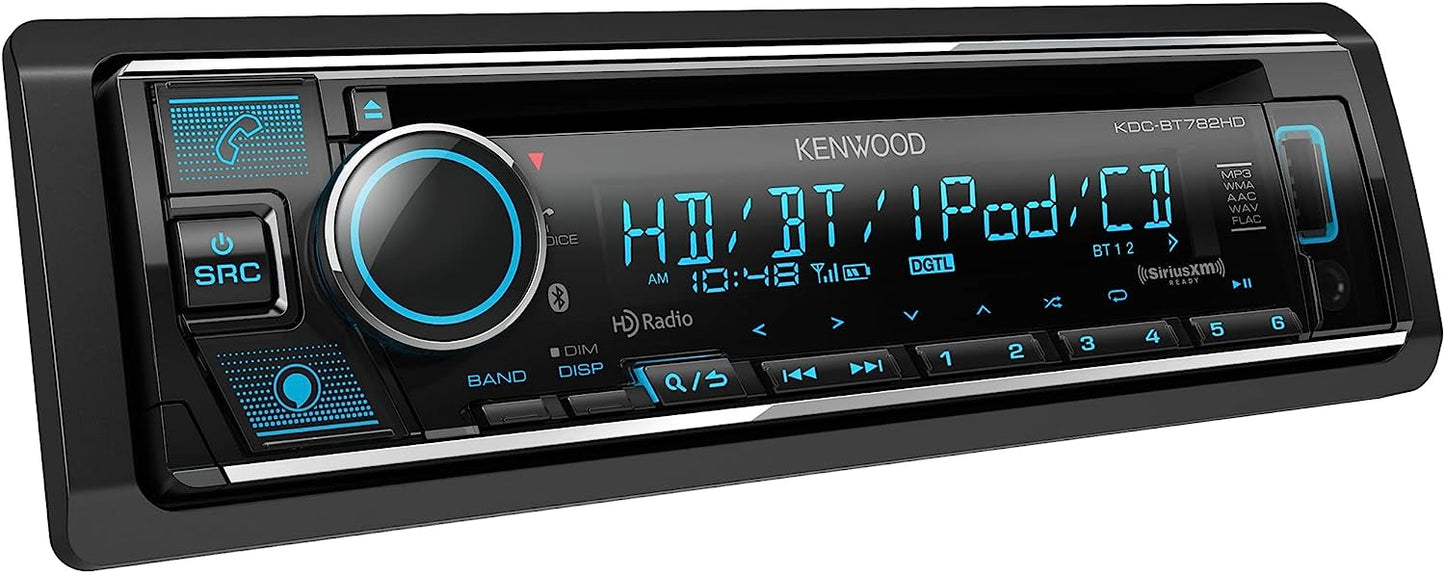 Kenwood KDC - BT782HD Single Din Car Stereo Receiver - electronicsexpo.com - Car Stereo Receivers