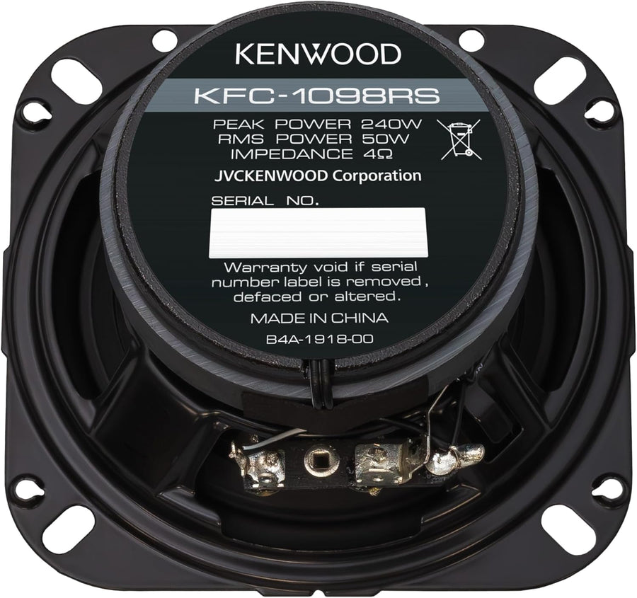 Kenwood KFC - 1098RS 4" 2 - Way Car Speakers (Pair) - electronicsexpo.com - Car Speakers