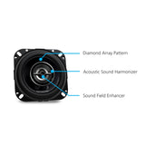 Kenwood KFC - 1098RS 4" 2 - Way Car Speakers (Pair) - electronicsexpo.com - Car Speakers