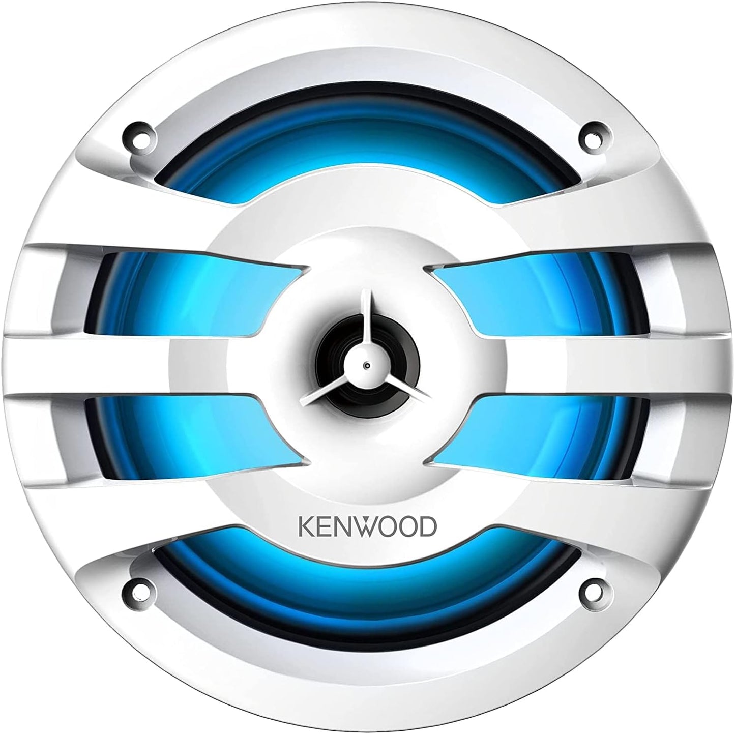 Kenwood KFC - 1673MRBL 6 - 3/4" 2 - Way Marine Speakers With Built - In LED Lights (White) - electronicsexpo.com - Marine Speakers