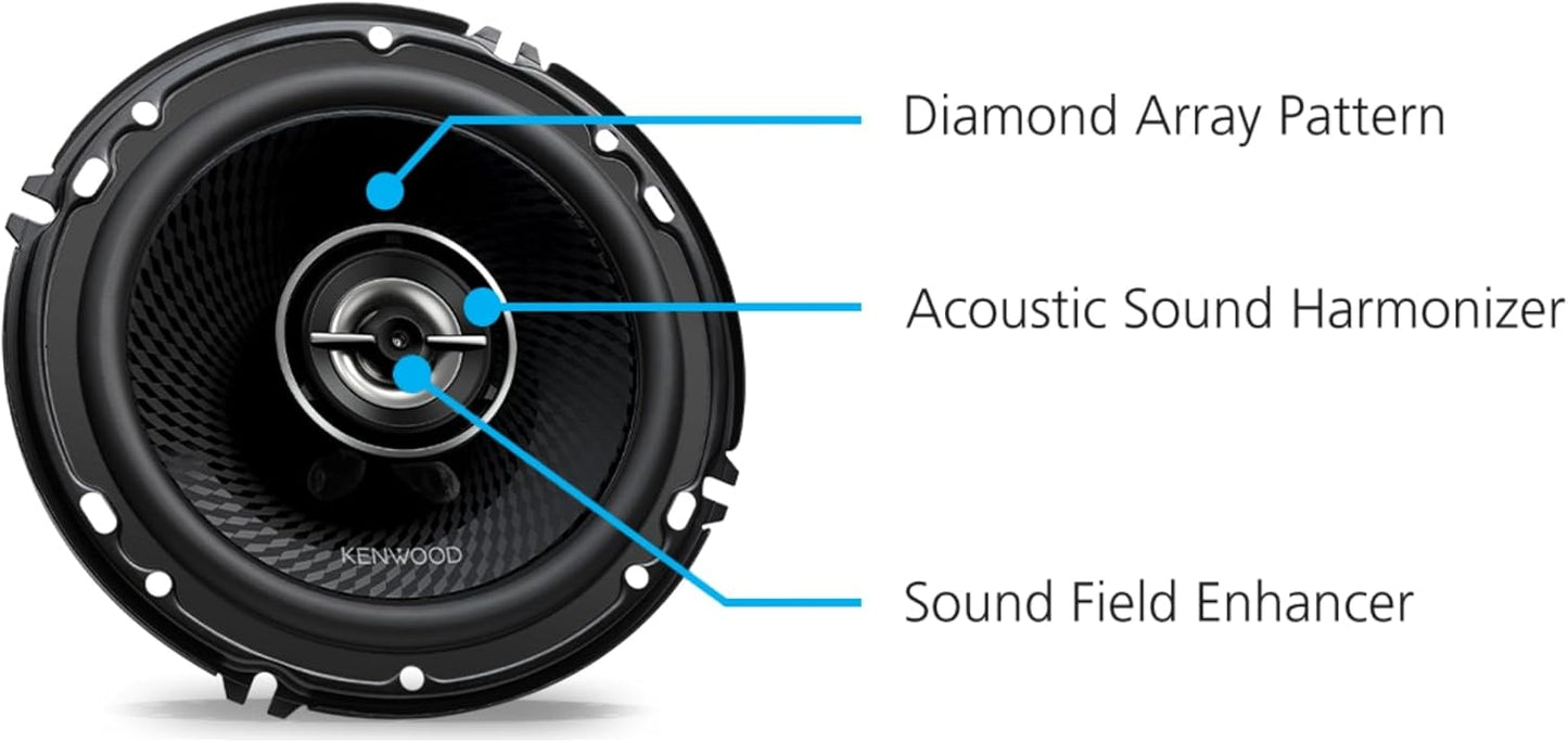 Kenwood KFC - 1698RS 6 - 1/2" 2 - Way Car Speakers (Pair) - electronicsexpo.com - Car Speakers