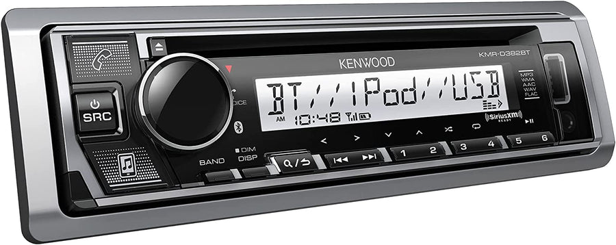 Kenwood KMR - D382BT Single - Din Car & Marine Stereo (Open box) - electronicsexpo.com - Car Stereo Receivers