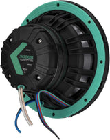 Kicker 48KMXL654 6.5" 4 - Ohm RGB - LED KMXL Horn - Loaded Marine Coaxial Speakers (Pair) - electronicsexpo.com - Marine Speakers